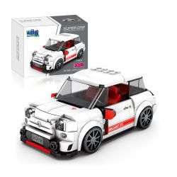 SMALL ANGLE JD081 BMW MINI bộ đồ chơi xếp lắp ráp ghép mô hình Speed Champions Racing Cars Đua Xe Công Thức 325 khối