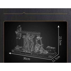 MouldKing 17087 Mould King 17087 BƠM DẦU GIẾNG bộ đồ chơi xếp lắp ráp ghép mô hình Technic OIL WELL Kỹ Thuật Công Nghệ Cao Mô Hình Phương Tiện 840 khối