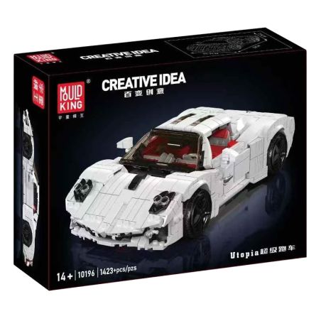 MouldKing 10196 Mould King 10196 XE THỂ THAO KHÔNG TƯỞNG PAGANI bộ đồ chơi xếp lắp ráp ghép mô hình Creator PAGANI UTOPIA Sáng Tạo 1423 khối