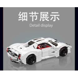 MouldKing 10196 Mould King 10196 XE THỂ THAO KHÔNG TƯỞNG PAGANI bộ đồ chơi xếp lắp ráp ghép mô hình Creator PAGANI UTOPIA Sáng Tạo 1423 khối