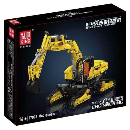 MouldKing 17076 Mould King 17076 SFINX MÁY XÚC TRONG TƯƠNG LAI bộ đồ chơi xếp lắp ráp ghép mô hình Technic SFINX FUTURE EXCAVATOR Kỹ Thuật Công Nghệ Cao Mô Hình Phương Tiện 840 khối