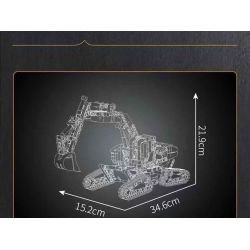 MouldKing 17076 Mould King 17076 SFINX MÁY XÚC TRONG TƯƠNG LAI bộ đồ chơi xếp lắp ráp ghép mô hình Technic SFINX FUTURE EXCAVATOR Kỹ Thuật Công Nghệ Cao Mô Hình Phương Tiện 840 khối