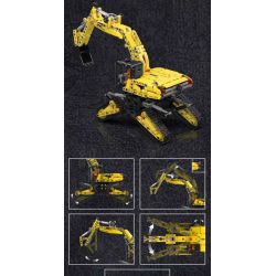 MouldKing 17076 Mould King 17076 SFINX MÁY XÚC TRONG TƯƠNG LAI bộ đồ chơi xếp lắp ráp ghép mô hình Technic SFINX FUTURE EXCAVATOR Kỹ Thuật Công Nghệ Cao Mô Hình Phương Tiện 840 khối