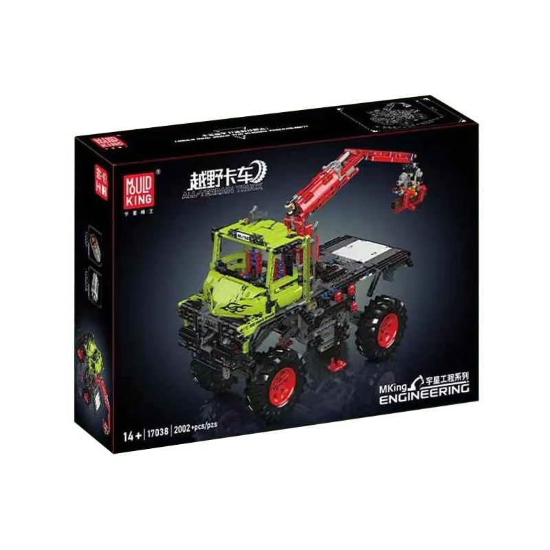MouldKing 17038 Mould King 17038 REBRICKABLE MOC -16706 16706 UNIMOK XE TẢI OFF-ROAD bộ đồ chơi xếp lắp ráp ghép mô hình Technic UNIMOG Kỹ Thuật Công Nghệ Cao Mô Hình Phương Tiện 2002 khối