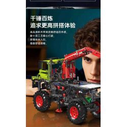 MouldKing 17038 Mould King 17038 REBRICKABLE MOC -16706 16706 UNIMOK XE TẢI OFF-ROAD bộ đồ chơi xếp lắp ráp ghép mô hình Technic UNIMOG Kỹ Thuật Công Nghệ Cao Mô Hình Phương Tiện 2002 khối