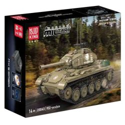 MouldKing 20043 Mould King 20043 M24 XIAFEI TANK bộ đồ chơi xếp lắp ráp ghép mô hình Military Army M24 CHAFFEE Quân Sự Bộ Đội 932 khối