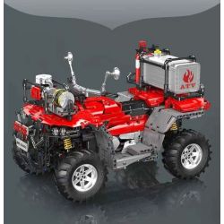 MouldKing 23003 Mould King 23003 ATV FIRE MOTORCYCLE bộ đồ chơi xếp lắp ráp ghép mô hình Technic ATV FIREFIGHTING VEHICLE Kỹ Thuật Công Nghệ Cao Mô Hình Phương Tiện 2100 khối