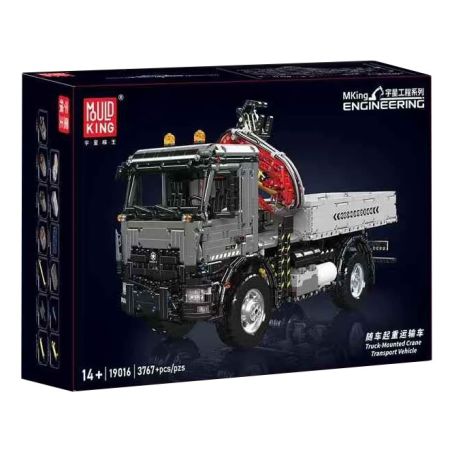 MouldKing 19016 Mould King 19016 PHƯƠNG TIỆN VẬN CHUYỂN bộ đồ chơi xếp lắp ráp ghép mô hình Technic TRUCK MOUNTED CRANE TRANSPORT VEHICLE Kỹ Thuật Công Nghệ Cao Mô Hình Phương Tiện 3767 khối