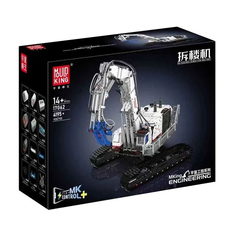 MouldKing 17062 Mould King 17062 XÂY DỰNG MÁY PHÁ HỦY bộ đồ chơi xếp lắp ráp ghép mô hình Technic BUILDING DEMOLITION MACHINE Kỹ Thuật Công Nghệ Cao Mô Hình Phương Tiện 4195 khối