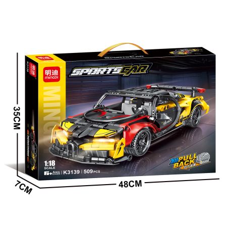 MINGDI LEIBAO K3139 3139 XE KÉO 1:18 tỷ lệ 1:18 bộ đồ chơi xếp lắp ráp ghép mô hình Technic Kỹ Thuật Công Nghệ Cao Mô Hình Phương Tiện 509 khối