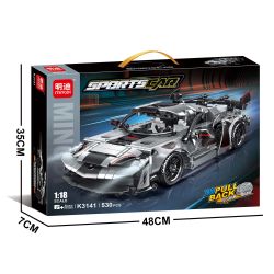 MINGDI LEIBAO K3141 3141 XE KÉO 1:18 tỷ lệ 1:18 bộ đồ chơi xếp lắp ráp ghép mô hình Technic Kỹ Thuật Công Nghệ Cao Mô Hình Phương Tiện 530 khối