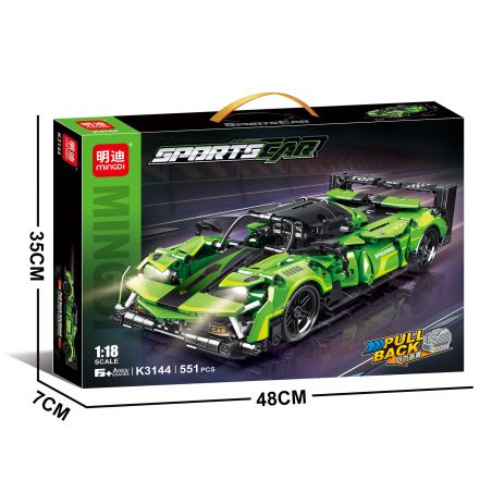 MINGDI LEIBAO K3144 3144 XE KÉO 1:18 tỷ lệ 1:18 bộ đồ chơi xếp lắp ráp ghép mô hình Technic Kỹ Thuật Công Nghệ Cao Mô Hình Phương Tiện 551 khối