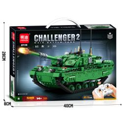 MINGDI LEIBAO 8729 BỂ ĐIỀU KHIỂN TỪ XA 2.4G bộ đồ chơi xếp lắp ráp ghép mô hình Military Army CHALLENGER 2 MAIN BATTLE TANK Quân Sự Bộ Đội 598 khối