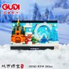 GUDI 51016A 51016B 51016C 51016D BƯU THIẾP THÀNH PHỐ 4 MÔ HÌNH TRÙNG KHÁNH CHANGSHA XI'AN CÁP NHĨ TÂN bộ đồ chơi xếp lắp ráp ghép mô hình Architecture Công Trình Kiến Trúc 1096 khối