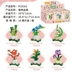 FORANGE FC8162 8162 6 CÂY TRỒNG THỰC VẬT LOẠI TRE PHONG PHÚ HOA LAN THỦY TIÊN MẬN CHIM THIÊN ĐƯỜNG HỒNG bộ đồ chơi xếp lắp ráp ghép mô hình Creator Sáng Tạo 645 khối
