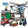 GUDI 9319 non  TRỰC THĂNG CẢNH SÁT PHỐI HỢP MÔ TÔ 4 BÁNH bộ đồ chơi xếp lắp ráp ghép mô hình City POLICE Thành Phố 628 khối