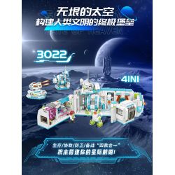 WOMA C3022 3022 CỔNG PHÍA NAM TIỀN ĐỒN GIỮA CÁC VÌ SAO bộ đồ chơi xếp lắp ráp ghép mô hình City Thành Phố