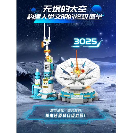 WOMA C3025 3025 NAM TIANMEN VŨ KHÍ LASER bộ đồ chơi xếp lắp ráp ghép mô hình City Thành Phố 244 khối