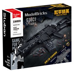 SLUBAN M38-B1355 B1355 1355 M38B1355 38-B1355 HÒA BÌNH ELITE SÚNG TRƯỜNG TẤN CÔNG G36C tỷ lệ 1:1 bộ đồ chơi xếp lắp ráp ghép mô hình Technic Kỹ Thuật Công Nghệ Cao Mô Hình Phương Tiện 1675 khối