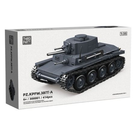 THIRDPARTY 300001 38T-A LIGHT TANK 1:35 tỷ lệ 1:35 bộ đồ chơi xếp lắp ráp ghép mô hình Military Army PZ.KPFW.38(T) A Quân Sự Bộ Đội 414 khối