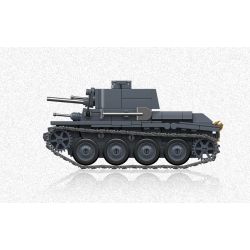 THIRDPARTY 300001 38T-A LIGHT TANK 1:35 tỷ lệ 1:35 bộ đồ chơi xếp lắp ráp ghép mô hình Military Army PZ.KPFW.38(T) A Quân Sự Bộ Đội 414 khối