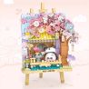 LOZ 7203 HOA ANH ĐÀO MÙA XUÂN bộ đồ chơi xếp lắp ráp ghép mô hình Art CHERRY BLOSSOMS IN SPRING 742 khối