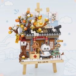 LOZ 7206 ĐIỀU ƯỚC HỒNG bộ đồ chơi xếp lắp ráp ghép mô hình Art PERSIMMON RUYI 686 khối