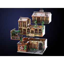 FREE TRIBE 36002 REBRICKABLE MOC-131698 131698 MOC131698 BAN CÔNG CỦA JULIET bộ đồ chơi xếp lắp ráp ghép mô hình Creator JULIET BALCONY Sáng Tạo 3800 khối