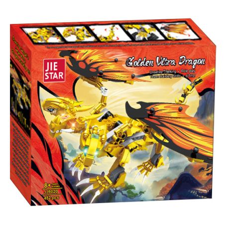 JIESTAR JJ9020 9020 RỒNG VÀNG bộ đồ chơi xếp lắp ráp ghép mô hình 452 khối