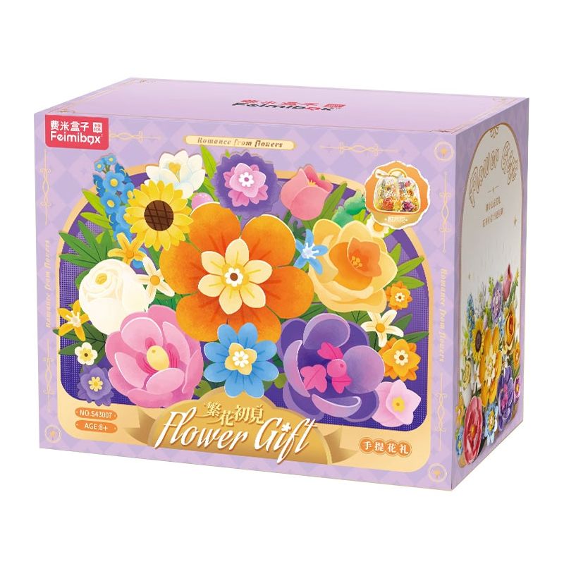 FEMIBOX S43007 43007 CUỘC HỌP ĐẦU TIÊN CỦA HOA JACQUARD bộ đồ chơi xếp lắp ráp ghép mô hình Creator Sáng Tạo