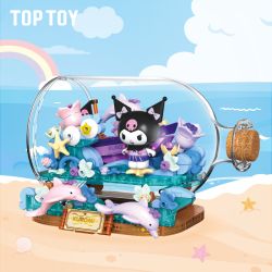 TOP TOY TC2334 2334 SANRIO KUROMI THÌ THẦM MONG MUỐN CỦA ANH ẤY DRIFTING MOONLIT NIGHT bộ đồ chơi xếp lắp ráp ghép mô hình 300 khối