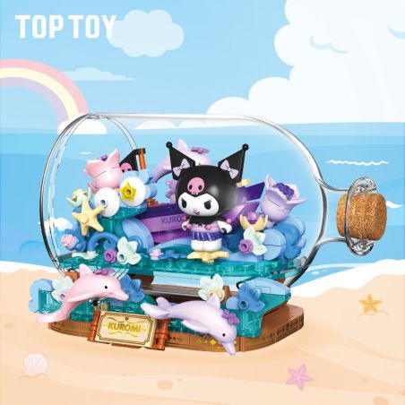 TOP TOY TC2334 2334 SANRIO KUROMI THÌ THẦM MONG MUỐN CỦA ANH ẤY DRIFTING MOONLIT NIGHT bộ đồ chơi xếp lắp ráp ghép mô hình 300 khối