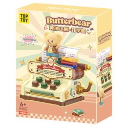 TOP TOY TC3502 3502 BƠ GẤU MÁY ĐÁNH CHỮ bộ đồ chơi xếp lắp ráp ghép mô hình