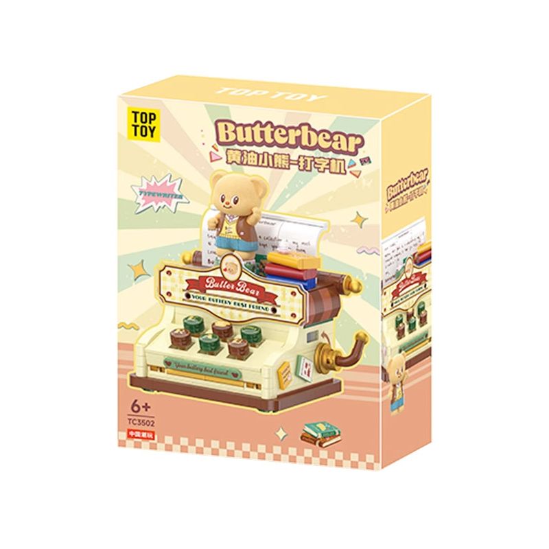 TOP TOY TC3502 3502 BƠ GẤU MÁY ĐÁNH CHỮ bộ đồ chơi xếp lắp ráp ghép mô hình