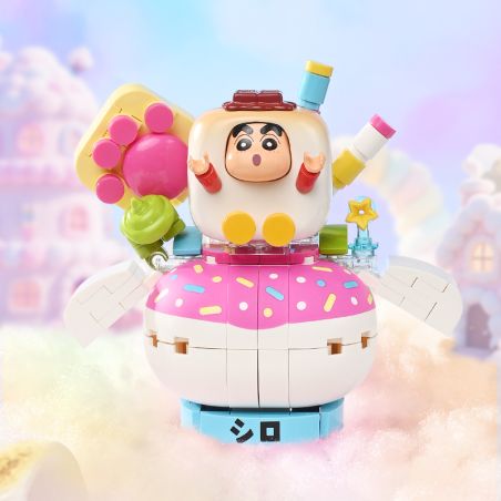KEEPPLEY K20628 20628 CRAYON SHIN-CHAN RẤT NGON LITTLE WHITE MARSHMALLOW bộ đồ chơi xếp lắp ráp ghép mô hình Movie & Game Phim Và Trò Chơi
