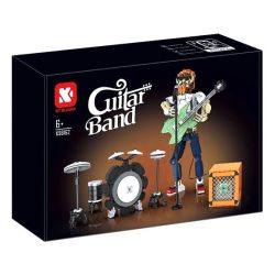 KAIYU KEEYEE WORLD K96162 96162 LOA BLUETOOTH CỦA BAN NHẠC GUITAR bộ đồ chơi xếp lắp ráp ghép mô hình GUITAR BAND
