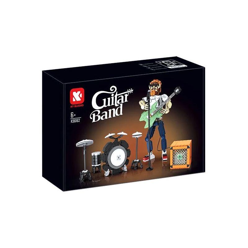 KAIYU KEEYEE WORLD K96162 96162 LOA BLUETOOTH CỦA BAN NHẠC GUITAR bộ đồ chơi xếp lắp ráp ghép mô hình GUITAR BAND