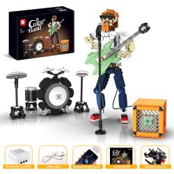 KAIYU KEEYEE WORLD K96162 96162 LOA BLUETOOTH CỦA BAN NHẠC GUITAR bộ đồ chơi xếp lắp ráp ghép mô hình GUITAR BAND
