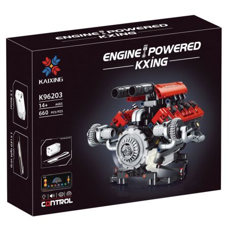 KAIXING K96203 96203 ĐỘNG CƠ FERRARI V8 bộ đồ chơi xếp lắp ráp ghép mô hình Technic Kỹ Thuật Công Nghệ Cao Mô Hình Phương Tiện 660 khối