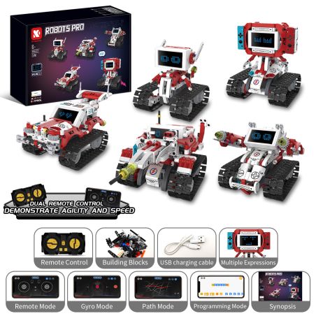 KAIYU KEEYEE WORLD K96167 96167 ROBOT TRÒ CHƠI MÀN HÌNH LED NĂM THAY ĐỔI bộ đồ chơi xếp lắp ráp ghép mô hình Technic ROBOTS PRO Kỹ Thuật Công Nghệ Cao Mô Hình Phương Tiện 358 khối