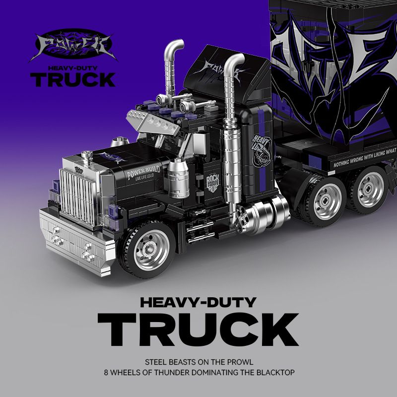PINBO PB8829 8829 XE TẢI NẶNG HỘP ĐỰNG NƯỚC LỚN Ở MỸ RETRO bộ đồ chơi xếp lắp ráp ghép mô hình City HEAVY DUTY TRUCK Thành Phố