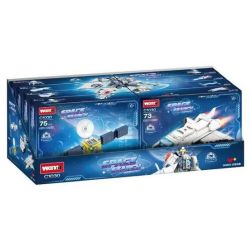 WOMA C1030 1030 HÀNG KHÔNG VŨ TRỤ MECHA 8 TRONG 1 bộ đồ chơi xếp lắp ráp ghép mô hình 596 khối