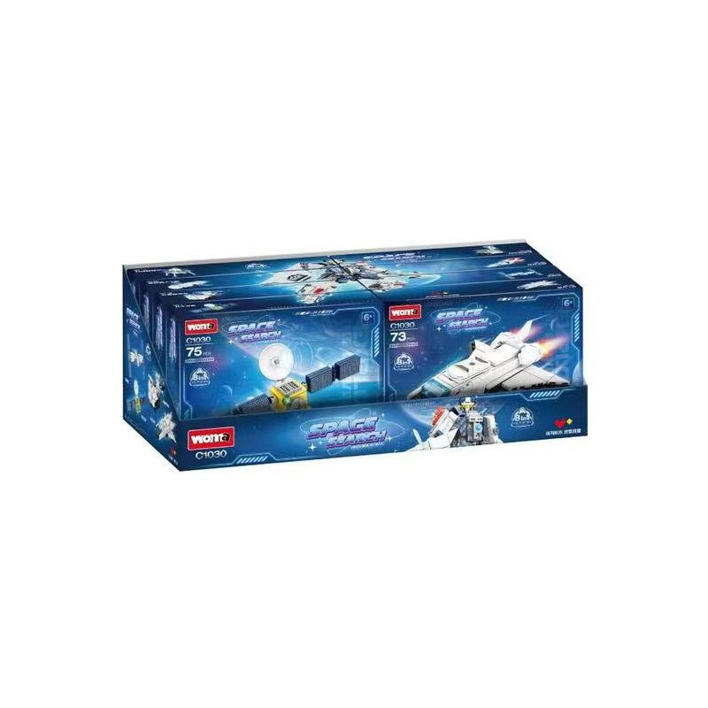 WOMA C1030 1030 HÀNG KHÔNG VŨ TRỤ MECHA 8 TRONG 1 bộ đồ chơi xếp lắp ráp ghép mô hình 596 khối