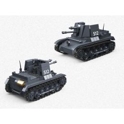 THIRDPARTY 300004 MÁY BAY CHIẾN ĐẤU SỐ 1 1:35 tỷ lệ 1:35 bộ đồ chơi xếp lắp ráp ghép mô hình Military Army PANZERJAGER I Quân Sự Bộ Đội 405 khối