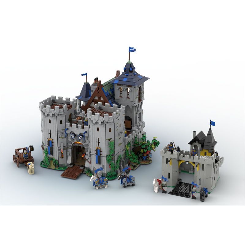 BAKA TECHNOLOGY 33922 REBRICKABLE MOC-132661 132661 MOC132661 LÂU ĐÀI RỪNG THỜI TRUNG CỔ bộ đồ chơi xếp lắp ráp ghép mô hình Medieval Castle MEDIEVAL FOREST CASTLE Chiến Tranh Trung Cổ 6640 khối