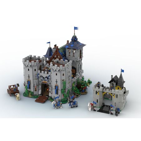 BAKA TECHNOLOGY 33922 REBRICKABLE MOC-132661 132661 MOC132661 LÂU ĐÀI RỪNG THỜI TRUNG CỔ bộ đồ chơi xếp lắp ráp ghép mô hình Medieval Castle MEDIEVAL FOREST CASTLE Chiến Tranh Trung Cổ 6640 khối