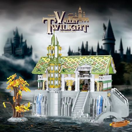 BAKA TECHNOLOGY 33242 THÀNH PHỐ ELF bộ đồ chơi xếp lắp ráp ghép mô hình The Lord Of The Rings VALLEY TWILIGHT THE ELVEN CITY Chúa Nhẫn 5836 khối