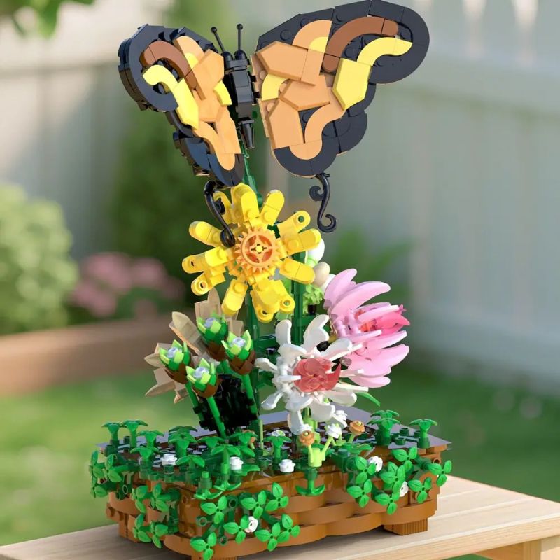 XBERT 66164 BƯƠM BƯỚM bộ đồ chơi xếp lắp ráp ghép mô hình Art BUTTERFLY 686 khối