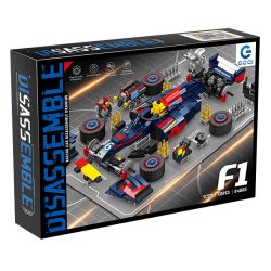 GOQI YC-576 BỨC TRANH THÁO GỠ XE F1 ĐUA bộ đồ chơi xếp lắp ráp ghép mô hình Racers Đua Tốc Độ 738 khối