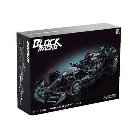 TAKUGI T3011 3011 ĐUA CÔNG THỨC OMG W13 tỷ lệ 1:12 bộ đồ chơi xếp lắp ráp ghép mô hình Technic OMG W13 FORMULA RACING Kỹ Thuật Công Nghệ Cao Mô Hình Phương Tiện 1157 khối